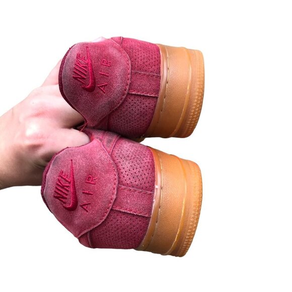 2016 Nike Air Force 1 '07 Suede Deep Garnet' Size 10 - Picture 8 of 10